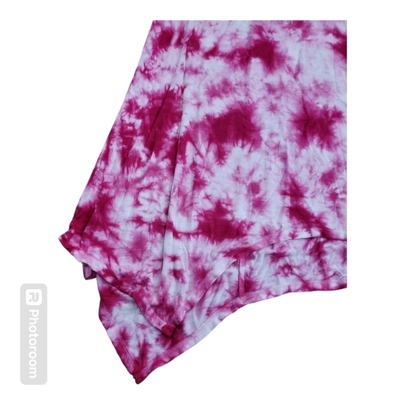 💕Indigo thread handkerchief hem tie die tank - Picture 3 of 6